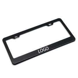 Custom License Glossy Car Plate Frame with Logo