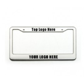 7Â¡X 13" 2 Hole Metal License Plate Holder Frame with Logo