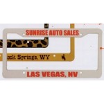 Logo Imprinted Premium License Plate Frame (Silk Screen Frame)