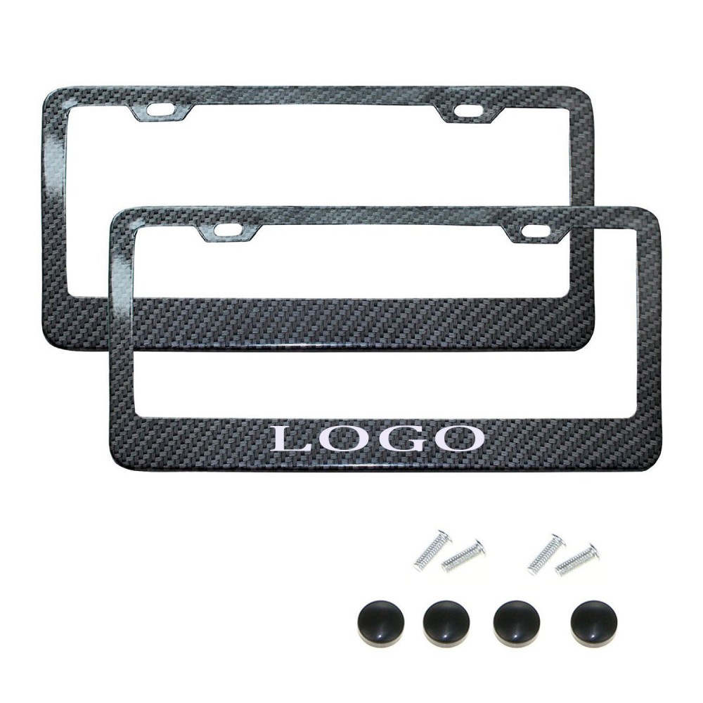 Carbon Fiber Texture License Plate Frame Custom Printed Carbon Fiber Texture License Plate Frame Custom Printed