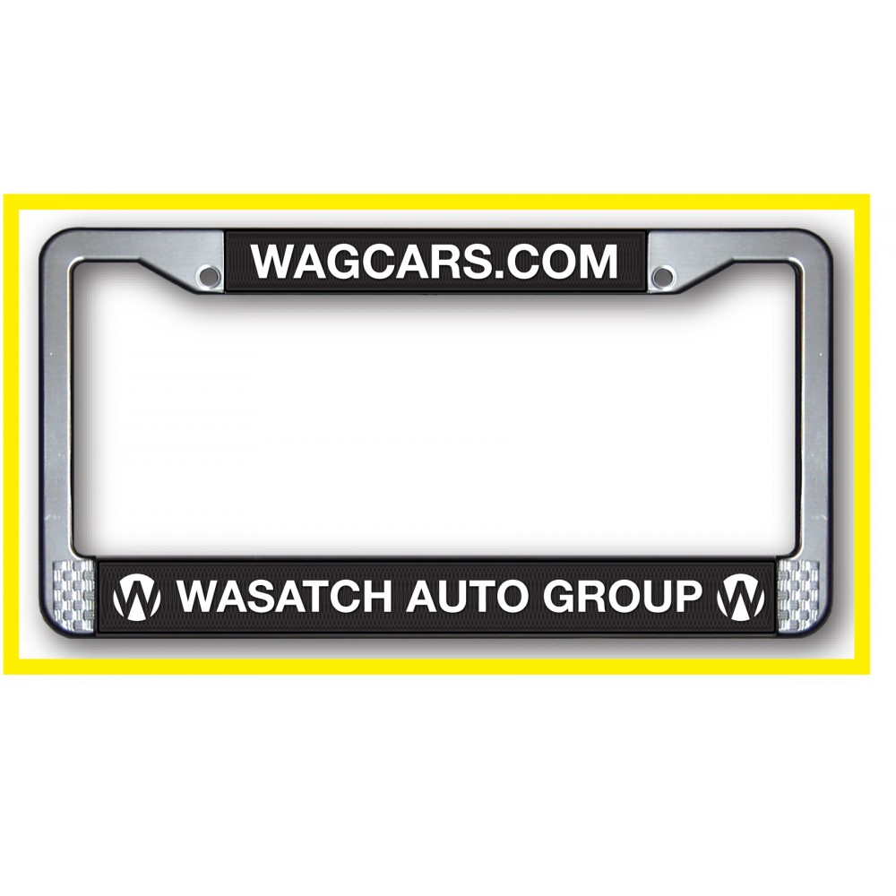 Custom Diverse Line 2 Step Raised Copy Plastic License Plate Frame Custom Diverse Line 2 Step Raised Copy Plastic License Plate Frame