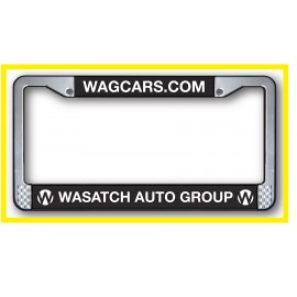 Custom Diverse Line 2 Step Raised Copy Plastic License Plate Frame