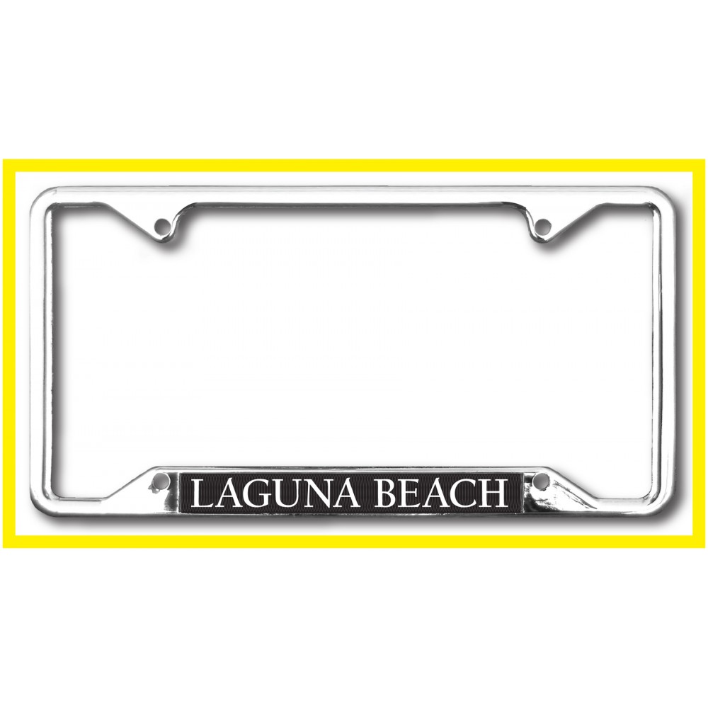 "Simplicity" Standard Chrome Die Cast Metal License Plate Frame with Logo "Simplicity" Standard Chrome Die Cast Metal License Plate Frame with Logo