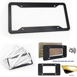 Stainless Steel License Plate Frame(4 Holes) with Logo  Stainless Steel License Plate Frame(4 Holes) with Logo