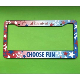 Plastic License Plate Frame with Logo