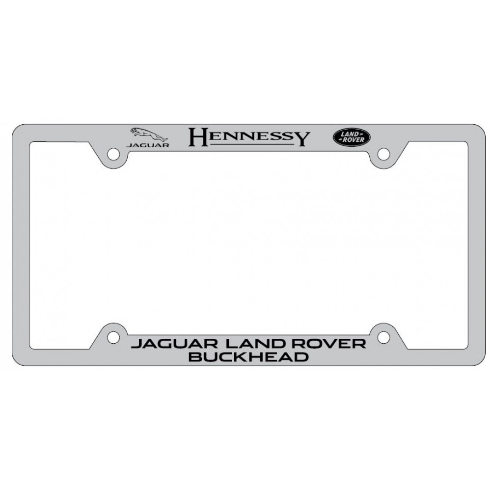 Metal Color Filled License Plate Frame with Logo