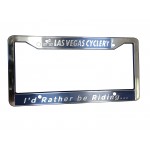 License Plate Supreme Chrome Faced Frames with Logo
