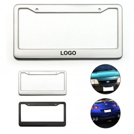 Stainless Steel License Plate Frame Metal Covers Holder with Logo  Stainless Steel License Plate Frame Metal Covers Holder with Logo