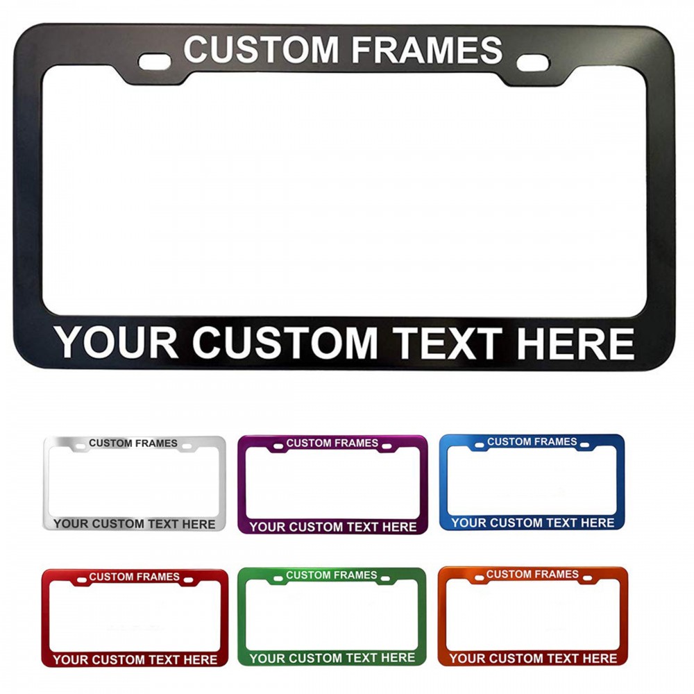 Logo Branded Aluminum License Plate Frame