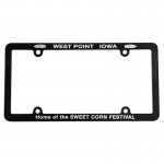 Custom Imprinted Screened Full View License Plate Frame with 4 Holes