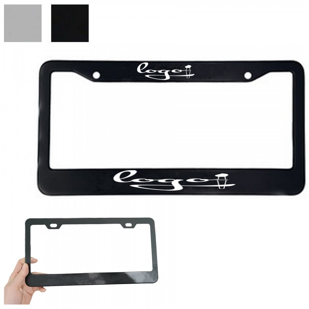Aluminum Alloy Vehicle License Plate Frame with Logo