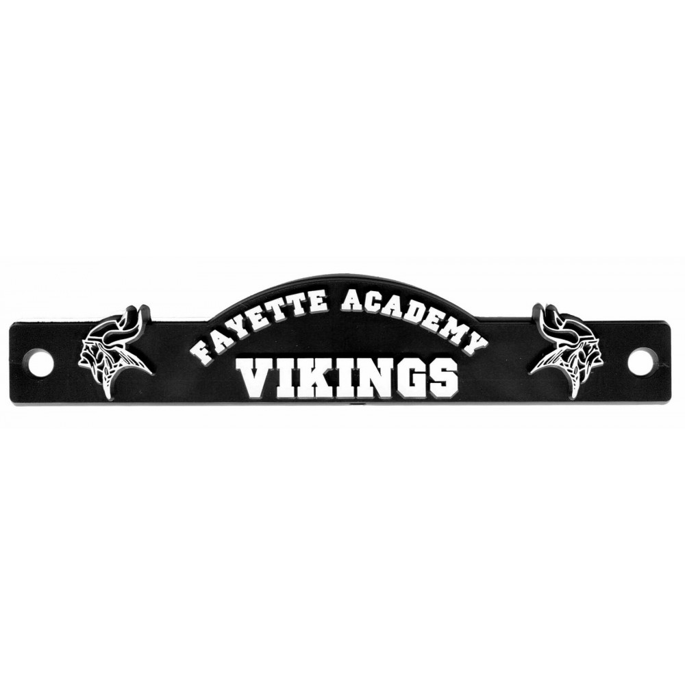 Black Plastic 3D License Plate Badge with Logo Black Plastic 3D License Plate Badge with Logo