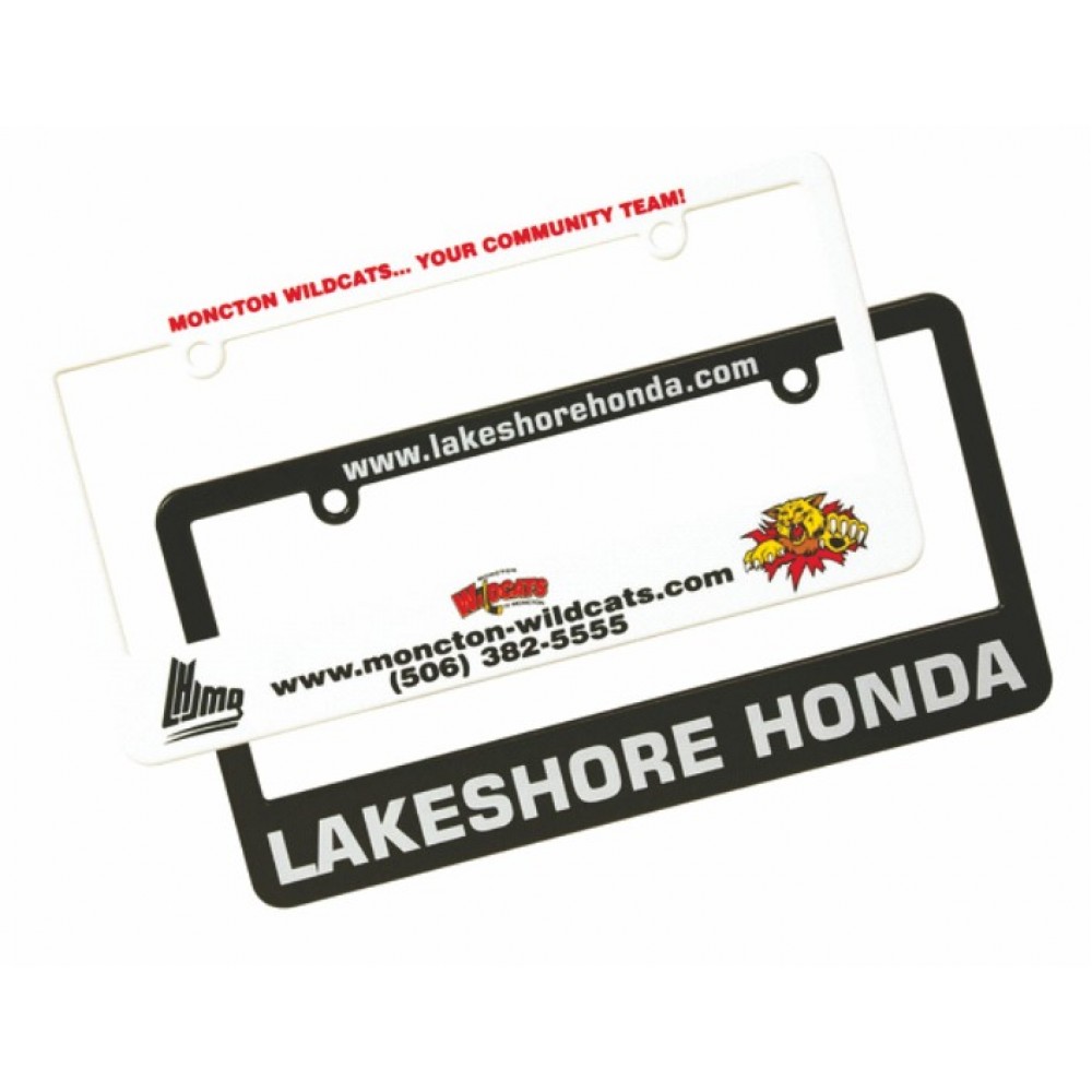 Custom Imprinted License Plate XL Bottom imprint area