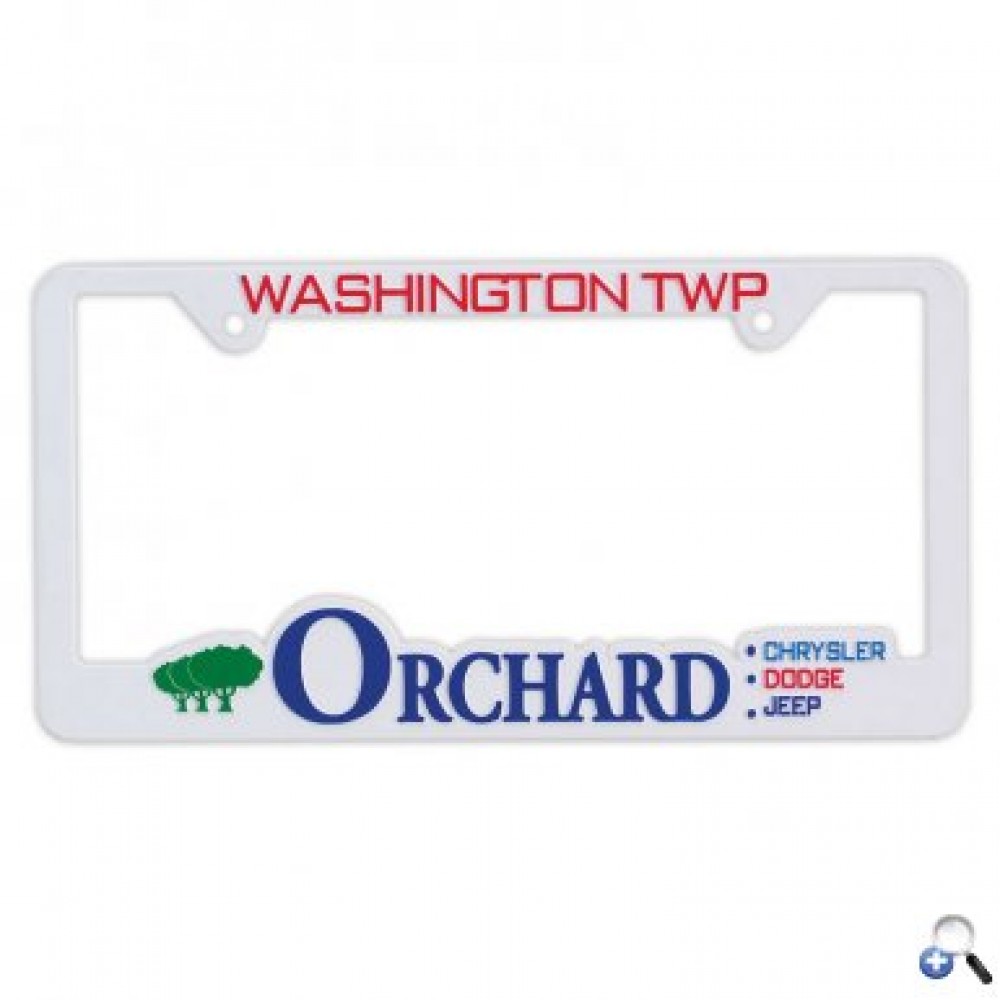 Customized Hi-Impact 3D Traditional License Plate Frame - Abs