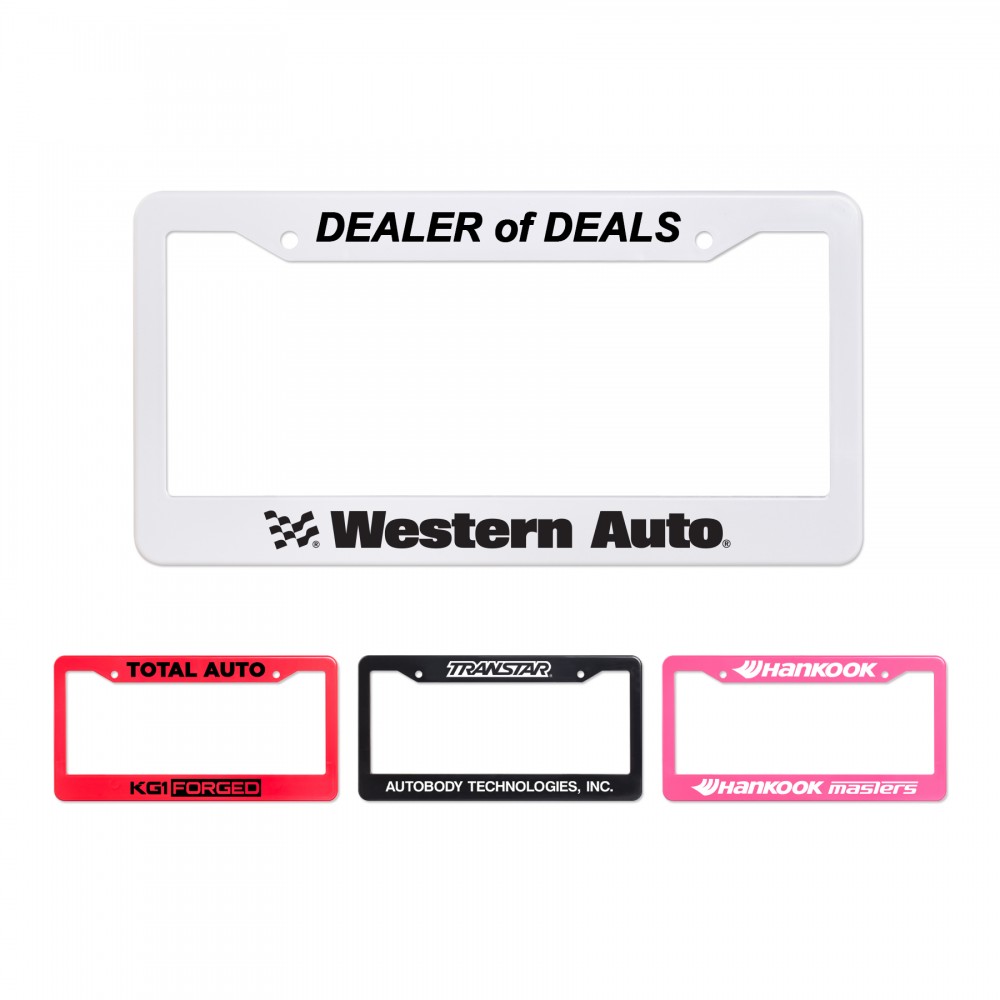 High Impact License Plate Frame with Logo High Impact License Plate Frame with Logo