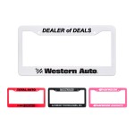 High Impact License Plate Frame with Logo