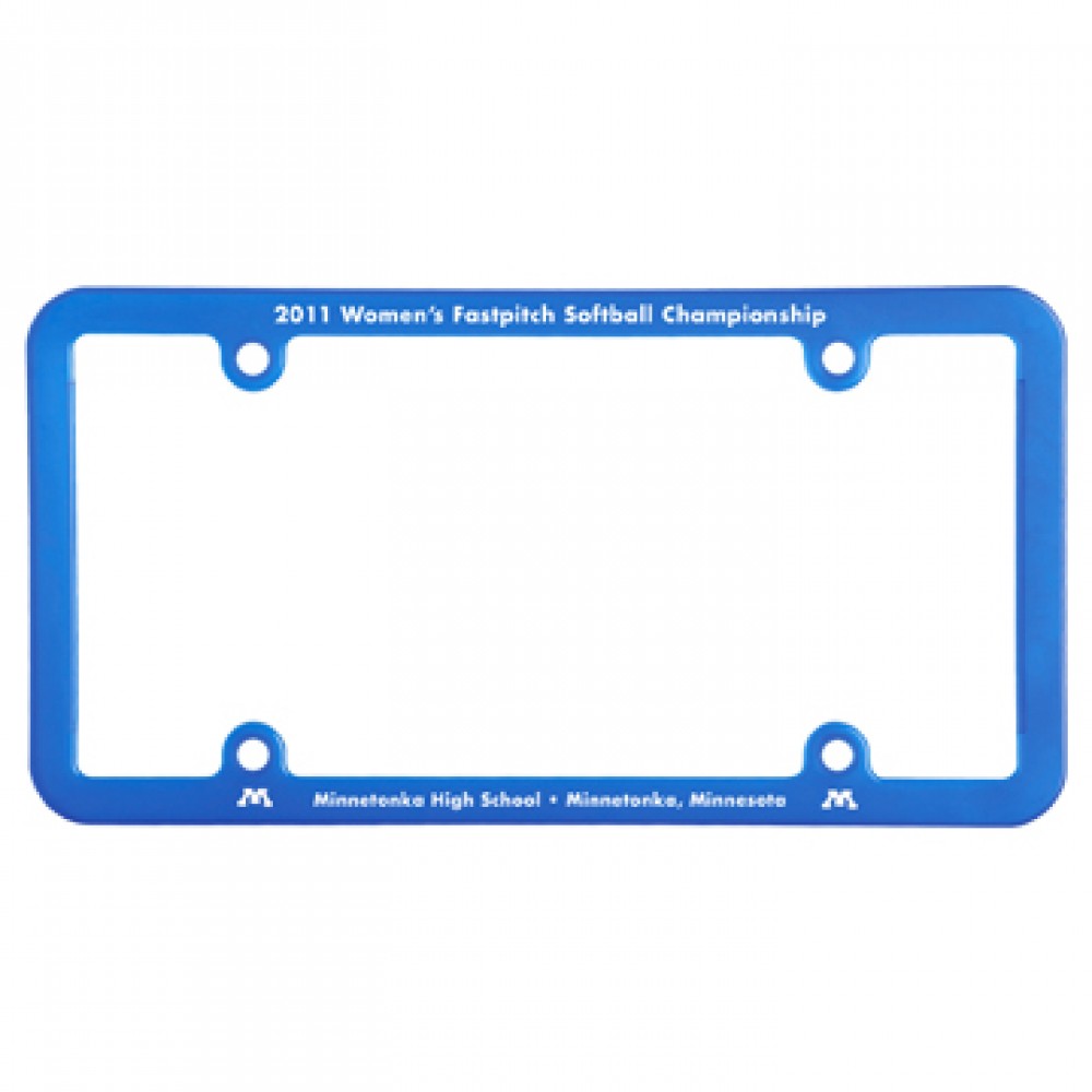 License Plate Frame w/ 4 Holes & Universal with Logo
