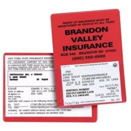 Insurance Registration Holder with Logo