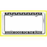 Polished Chrome Die Cast Metal License Plate Frame with Logo