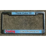 Logo Branded Full Color Chrome License Plate Frames
