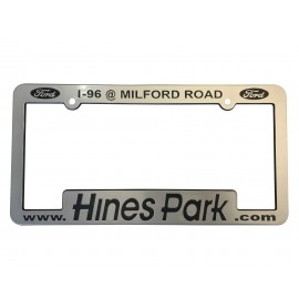 Customized License Plate Premium Chrome Faced Frames