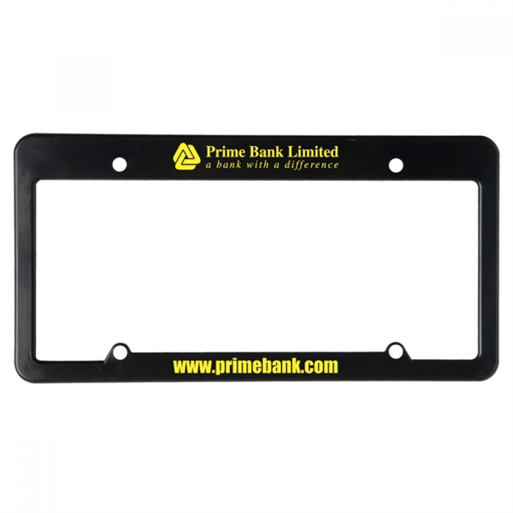 License Plate Frame (4 Holes - Straight Top) Custom Imprinted License Plate Frame (4 Holes - Straight Top) Custom Imprinted