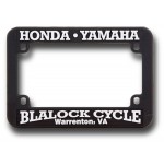 Motorcycle Plastic Raised Copy License Plate Frame Custom Printed