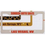 Custom Imprinted Flat License Plate Frame (Silk Screen Frame)