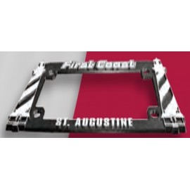 Motorcycle License Plate Frame with UVI with Logo