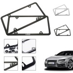 Auto 4-Hole License Plate Frame with Logo