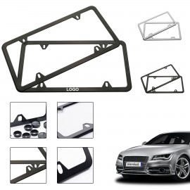 Auto 4-Hole License Plate Frame with Logo