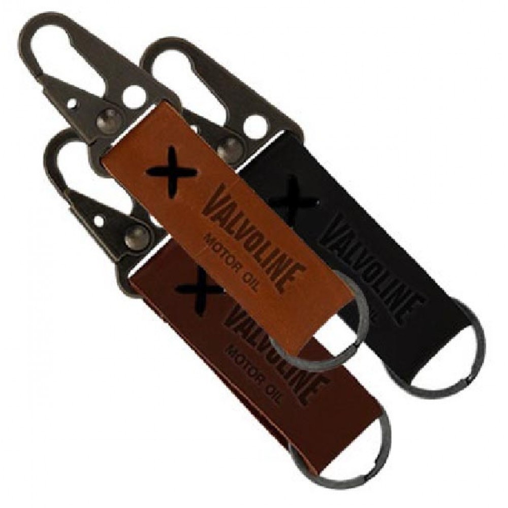 Personalized Leather Carabiner Keychain Personalized Leather Carabiner Keychain
