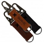 Personalized Leather Carabiner Keychain