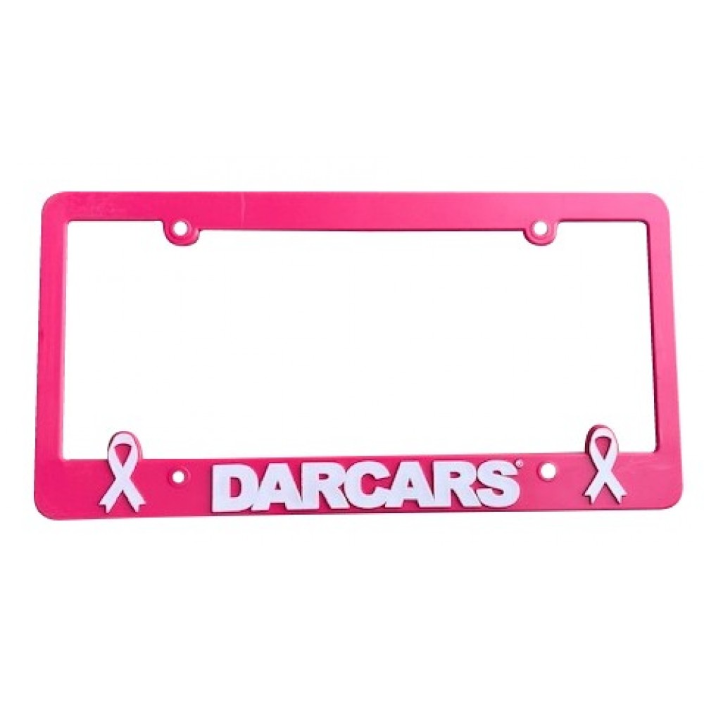 License Plate Frames In Raised 3D Logo with custom color with Logo