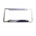 Aluminum Metal License Plate Frame with Logo