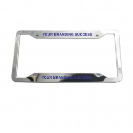 Aluminum Metal License Plate Frame with Logo