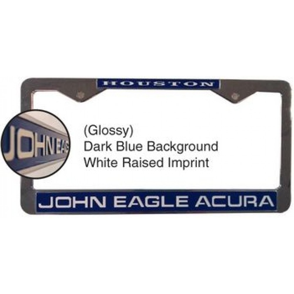 Custom Imprinted Plasti-Chrome II License Plate Frame (Imported) Custom Imprinted Plasti-Chrome II License Plate Frame (Imported)