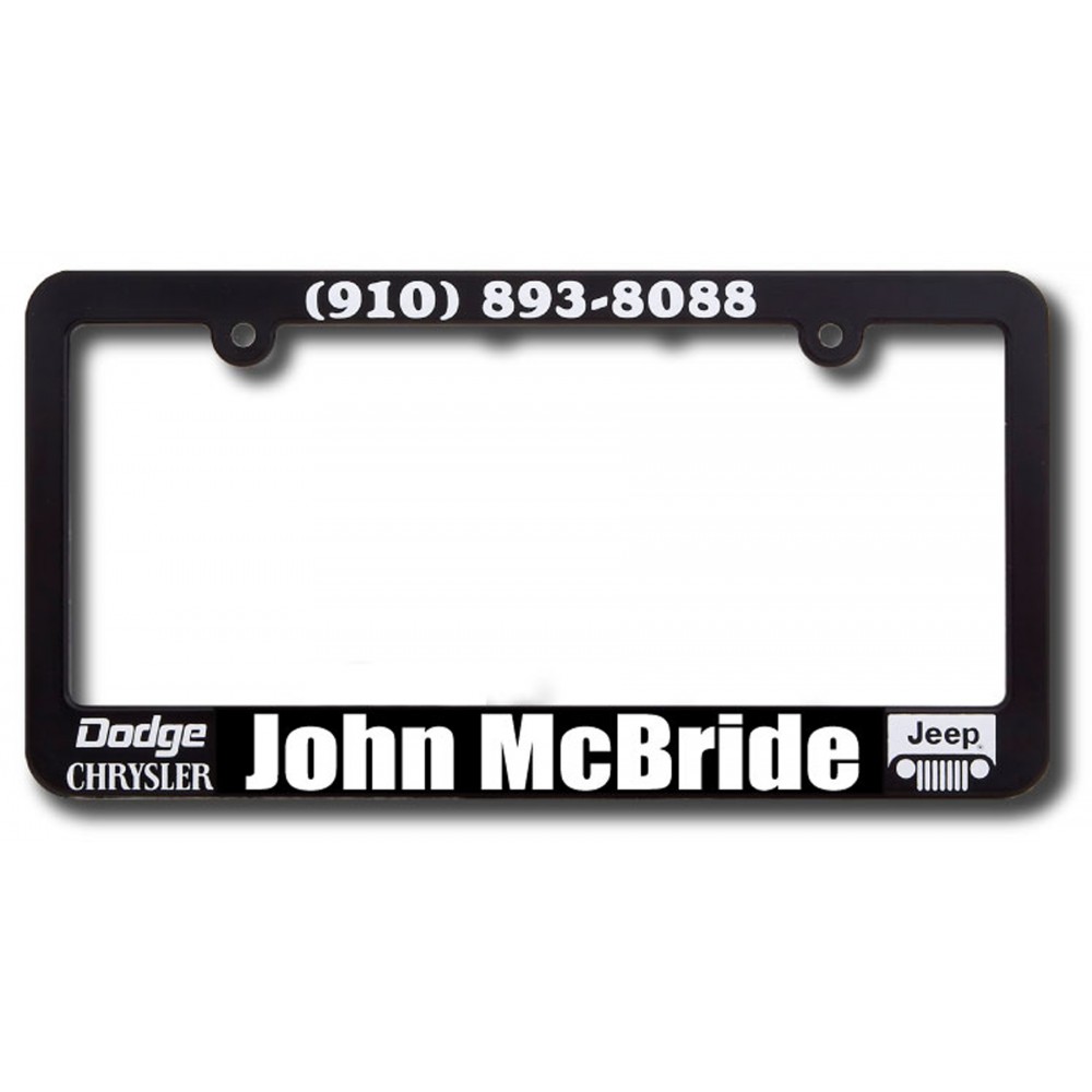 Customized Silk Screen Plastic Multi Color Imprint License Plate Frame Customized Silk Screen Plastic Multi Color Imprint License Plate Frame