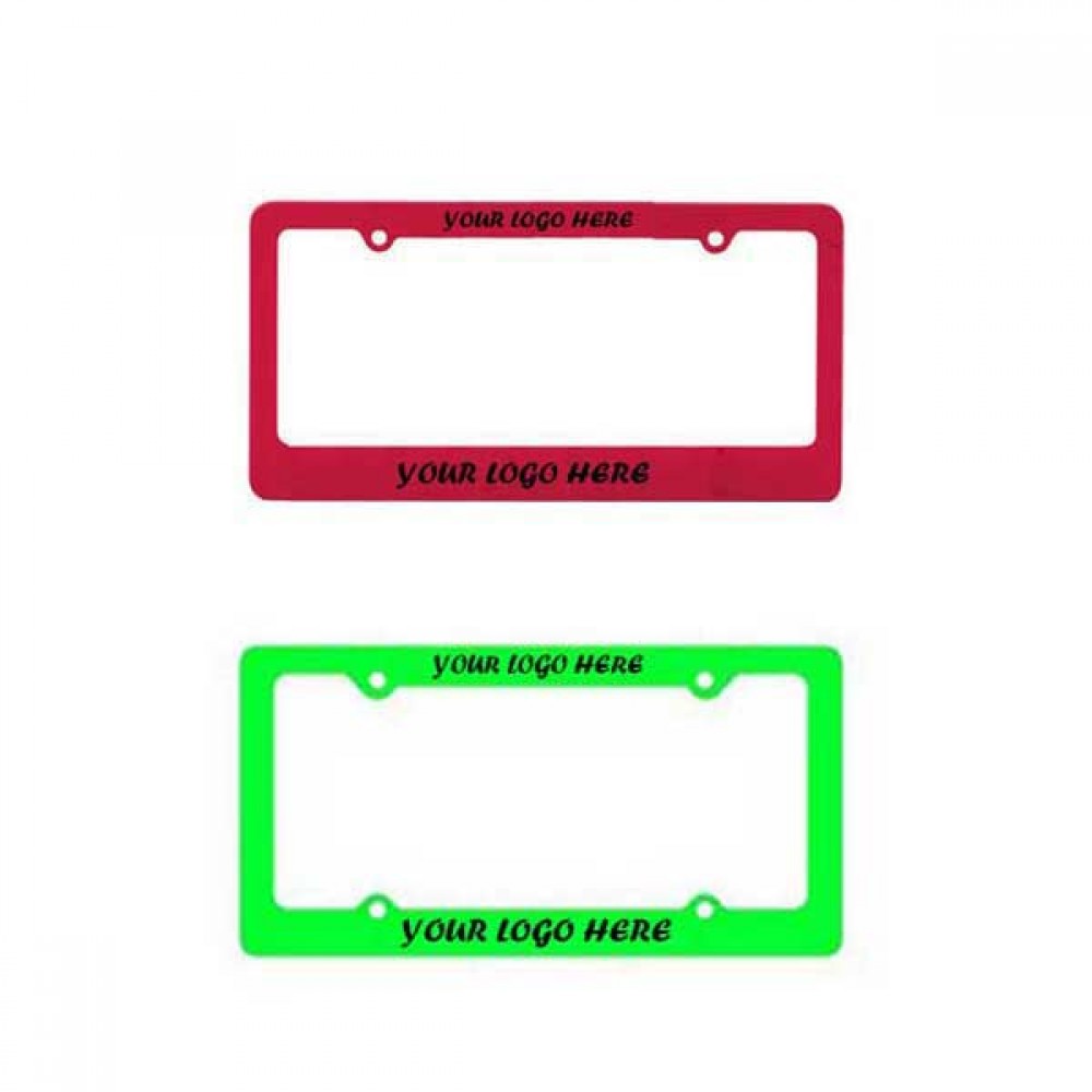 Logo Imprinted ABS Plastic Auto License Plate Frame Logo Imprinted ABS Plastic Auto License Plate Frame