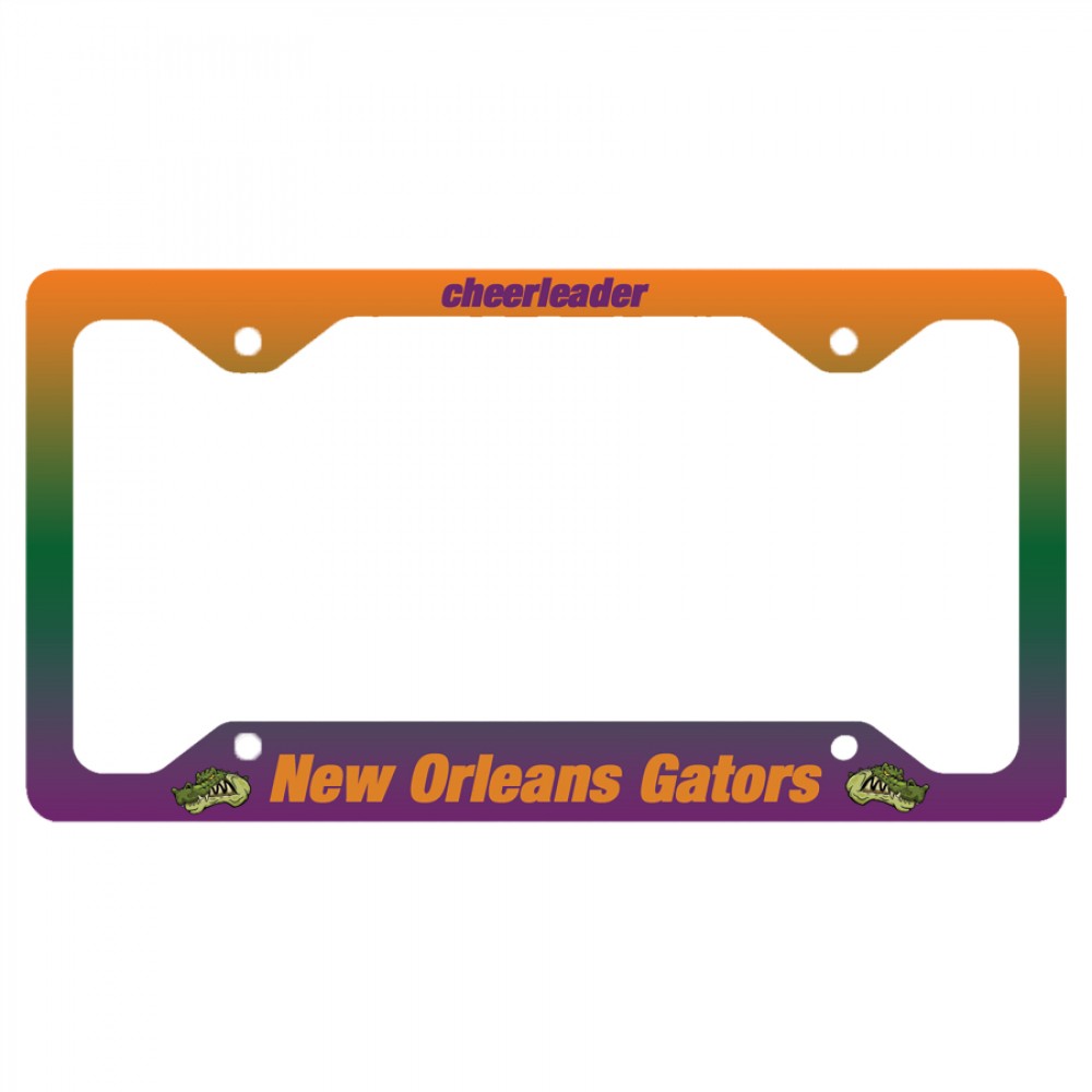 Aluminum Car's License Plate Frame with Logo