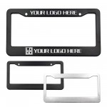 Custom License Plate Frame w/ 2 Holes & Straight Bottom