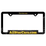 Auto License Frame Full Color w/ 2 Holes & Large Bottom Jutted Panel Logo Imprinted
