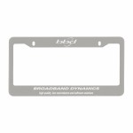 Stainless Steel License Plate Frame (2 Screw Attachable) with Logo