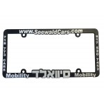 license plate frames in raised 3D logo Logo Imprinted