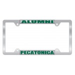 Personalized Chrome Plated Metal Signature Laminate License Plate Frame w/Metal Chrome Material