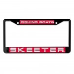 Custom Deluxe Acrylic License Plate Frames 6.25" x 12.25" Printed on metallic w/laser accents