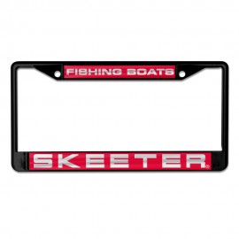 Custom Deluxe Acrylic License Plate Frames 6.25" x 12.25" Printed on metallic w/laser accents