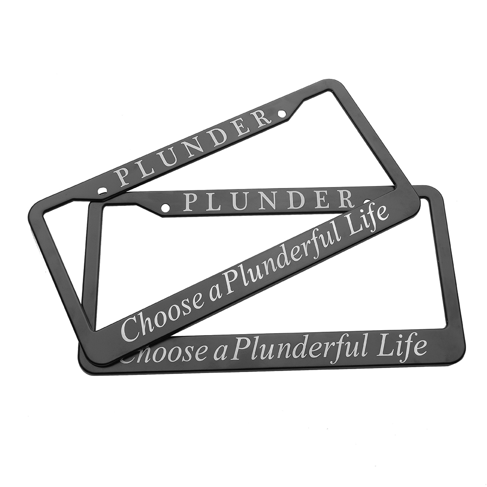 Aluminum License Plate Frame with Logo