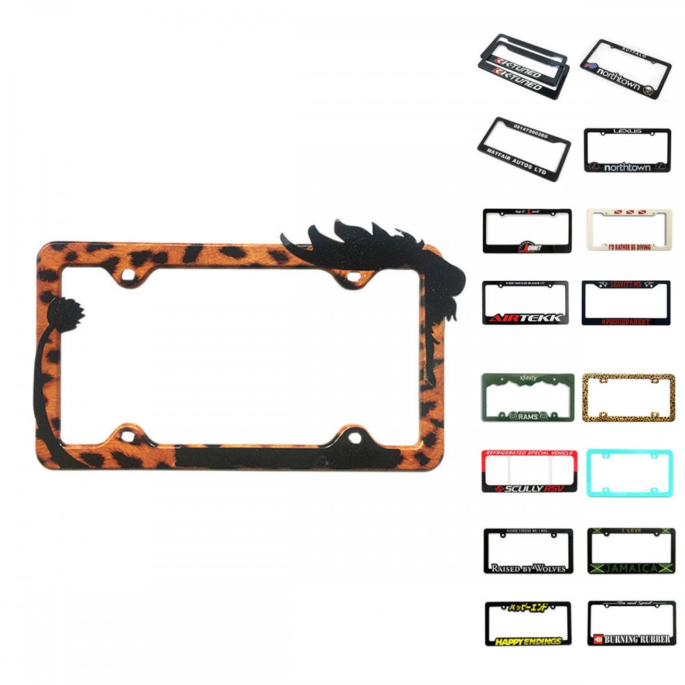 ABS Plastic License Plate Frame with Logo