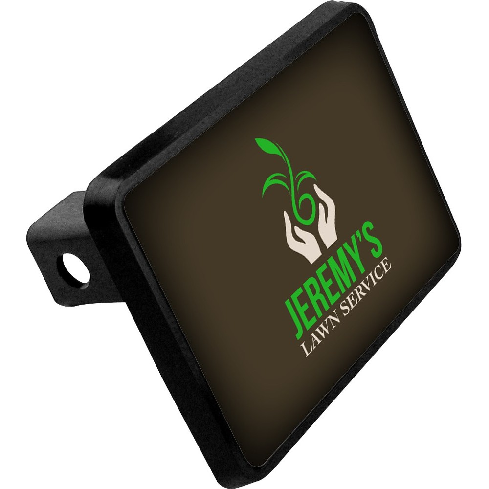 4" x 5.1" Custom Printed Plastic Hitch Cover with Logo